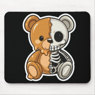 Alfombrilla De Ratón Almohadilla de ratón con diseño dividido de oso de