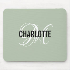 Alfombrilla De Ratón Almohadilla de ratón con el nombre del monograma v