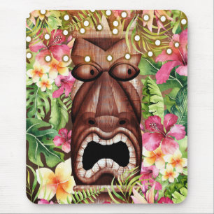 Alfombrilla De Ratón Almohadilla de ratón con estampado floral hawaiano