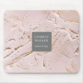 Alfombrilla De Ratón almohadilla de ratón con monograma moderno de rosa