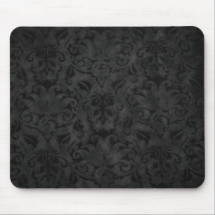 Alfombrilla De Ratón Almohadilla de ratón Damask negro