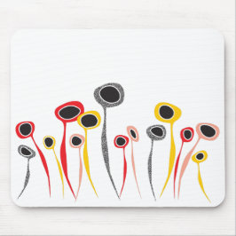 Alfombrilla De Ratón Almohadilla de ratón de flores retro