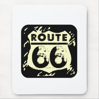 Alfombrilla De Ratón Almohadilla de ratón de Rótulo Rustic Route 66