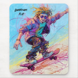Alfombrilla De Ratón almohadilla de ratón de skateboarder de anime abst
