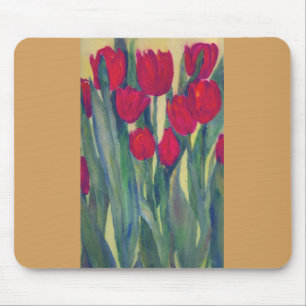Alfombrilla De Ratón almohadilla de ratón de tulipán rojo
