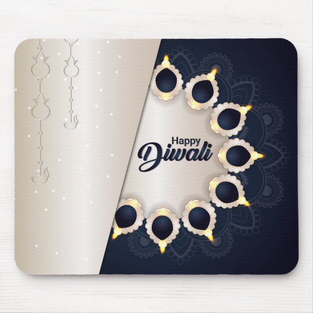 Alfombrilla De Ratón Almohadilla de ratón Diwali (Frente)