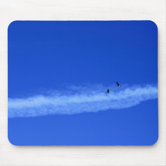 Alfombrilla De Ratón Almohadilla de ratón Geese volador (Frente)