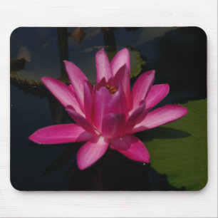 Alfombrilla De Ratón Almohadilla de ratón Hot Pink Lotus Waterlily