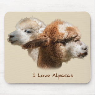 Alfombrilla De Ratón Almohadilla de ratón Me encantan las alpacas
