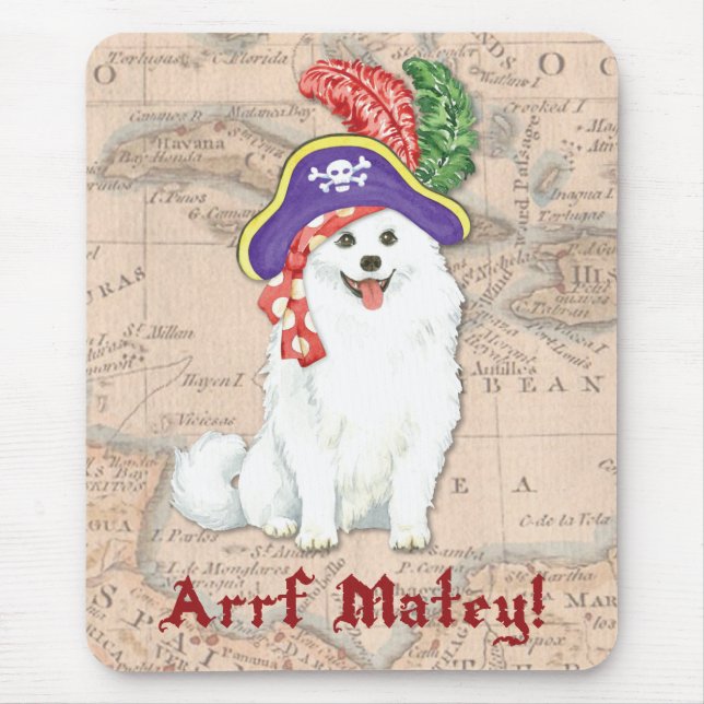 Alfombrilla De Ratón Almohadilla de ratón para piratas en esquimal esta (Frente)