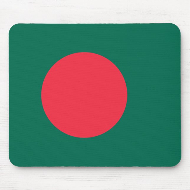 Alfombrilla De Ratón Almohadilla de ratón Patriótica Bandera de Banglad (Frente)