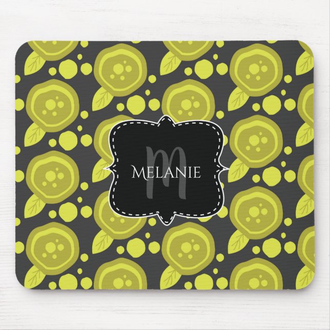 Alfombrilla De Ratón Almohadilla de ratón personalizado Poppies Rosas f (Frente)