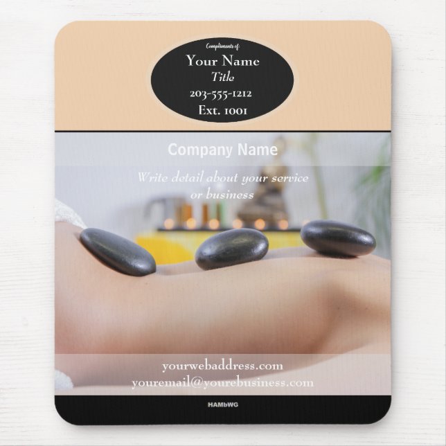 Alfombrilla De Ratón Almohadilla de ratón promocional del Spa - HAMbyWG (Frente)