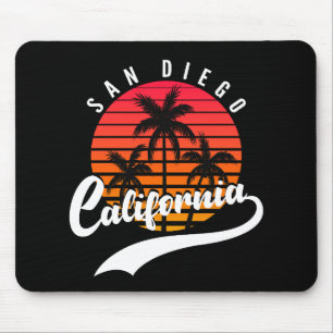 Alfombrilla De Ratón Almohadilla de ratón retro Sunset de San Diego