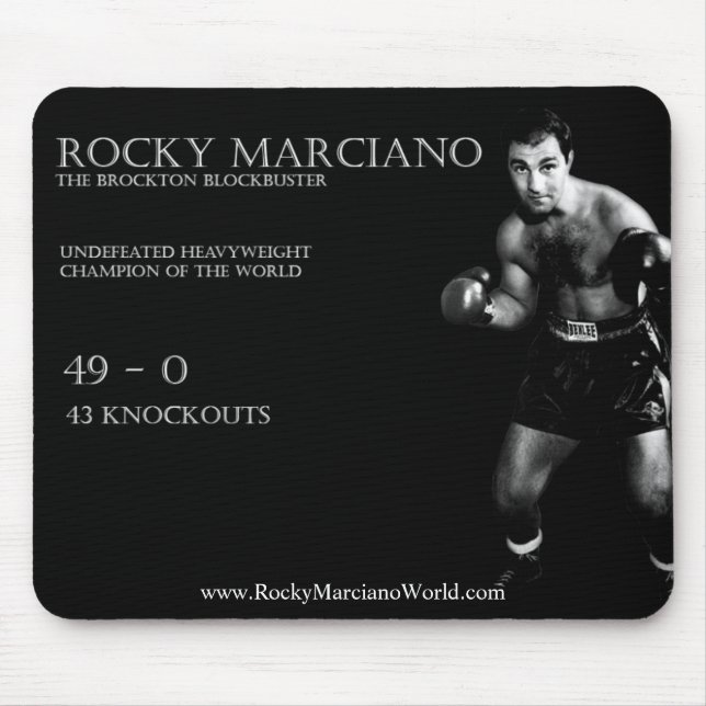Alfombrilla De Ratón Almohadilla de ratón Rocky Marciano (Frente)