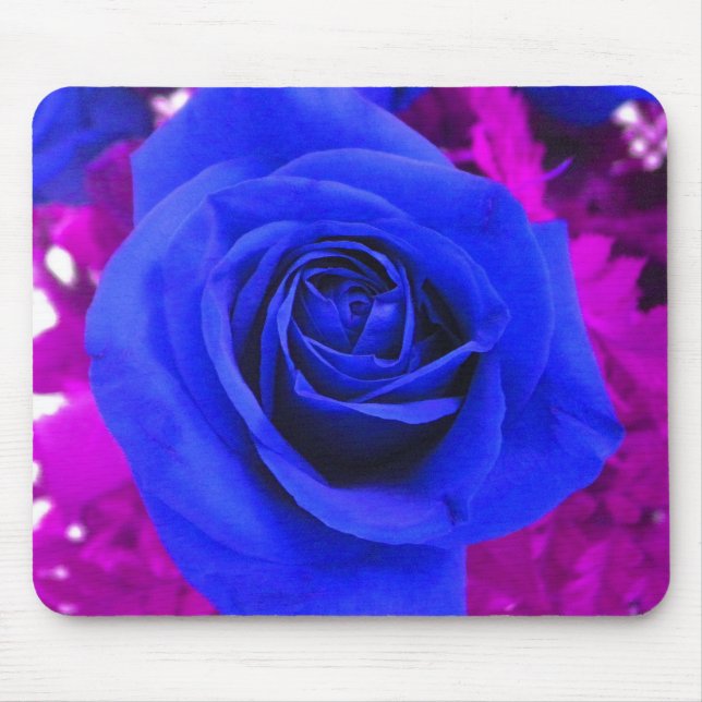 Alfombrilla De Ratón Almohadilla de ratón Rosa azul (Frente)