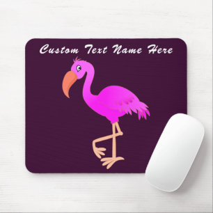 Alfombrilla De Ratón Almohadilla de ratón rosa Flamingo con colores de 