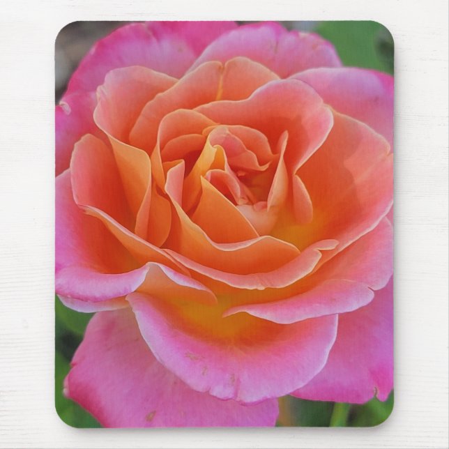 Alfombrilla De Ratón Almohadilla de ratón Rosa rosa y Naranja (Frente)