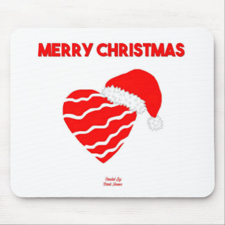 Alfombrilla De Ratón Almohadilla de ratón Santa Heart para Navidades