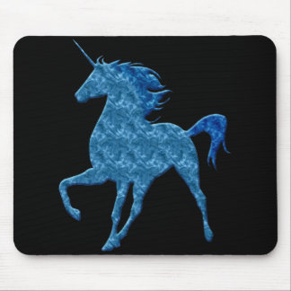 Alfombrilla De Ratón Almohadilla de ratón Unicornio de Fuego Azul