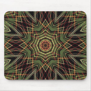 Alfombrilla De Ratón Almohadilla de ratón verde Kaleidoscope