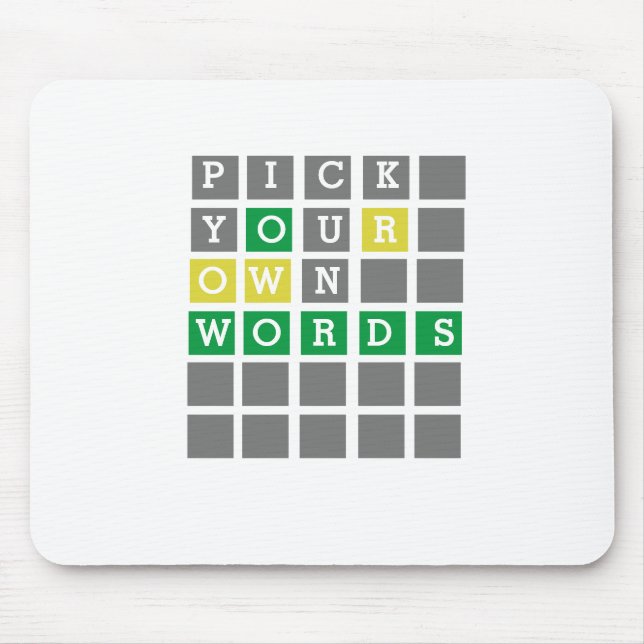 Alfombrilla De Ratón Almohadilla de ratón Wordle para personalizado (Frente)