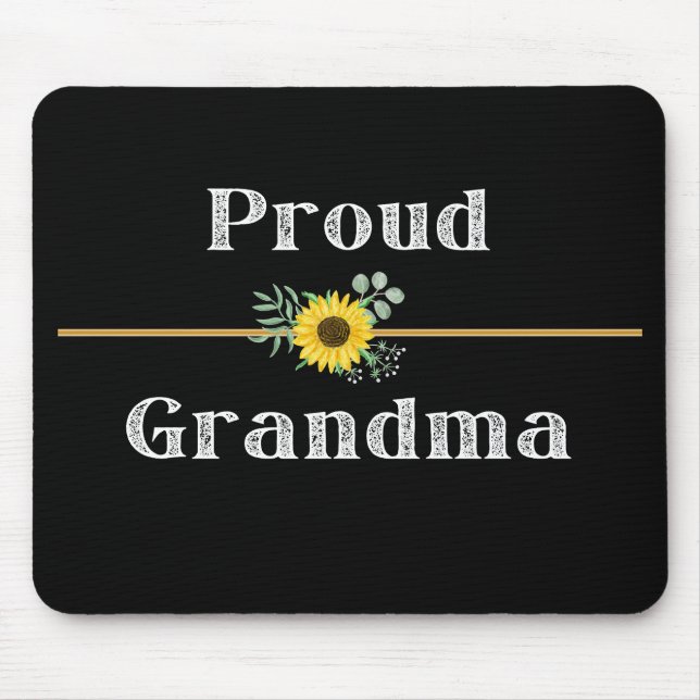 Alfombrilla De Ratón Almohadilla del ratón - Abuela orgullosa (Frente)