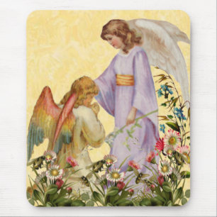 Alfombrilla De Ratón Almohadilla del ratón Ángel de Bendición de Pascua