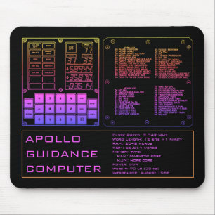 Alfombrilla De Ratón Almohadilla del ratón Apollo Guidance Computer