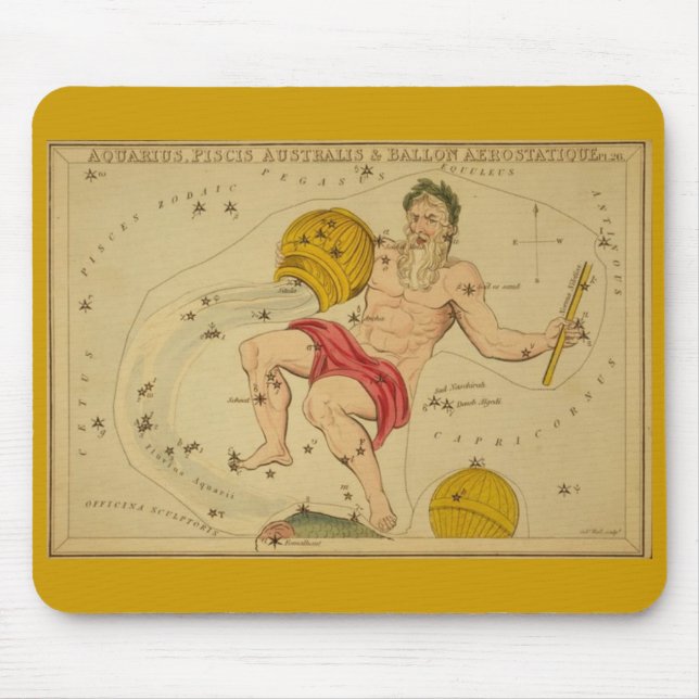 Alfombrilla De Ratón Almohadilla del ratón Aquarius (Frente)