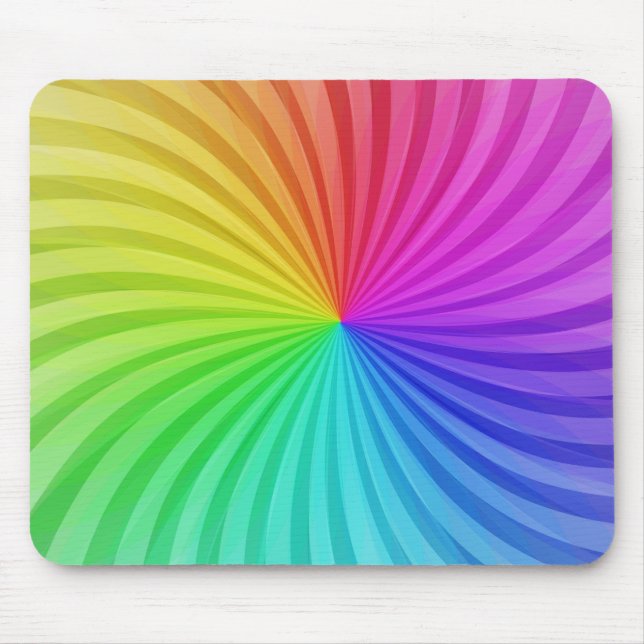 Alfombrilla De Ratón Almohadilla del ratón arcoiris. (Frente)