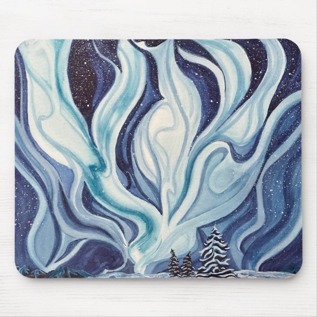 Alfombrilla De Ratón Almohadilla del ratón azul Aurora (Frente)