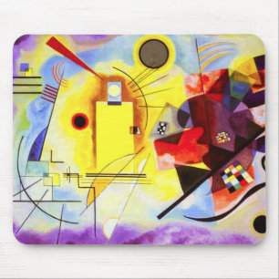 Alfombrilla De Ratón Almohadilla del ratón azul rojo Kandinsky