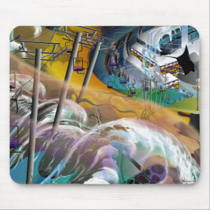 Alfombrilla De Ratón Almohadilla del ratón "bajo el nivel de esquí"