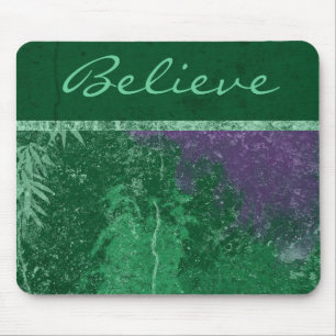 Alfombrilla De Ratón Almohadilla del ratón "Believe" verde árido de Ava