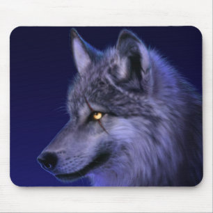 Alfombrilla De Ratón Almohadilla del ratón: Bloc de ratón Mystic Wolf