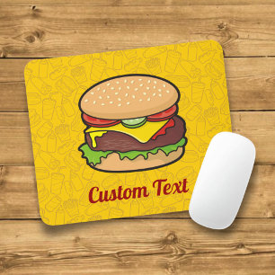 Alfombrilla De Ratón Almohadilla del ratón Cheeseburger