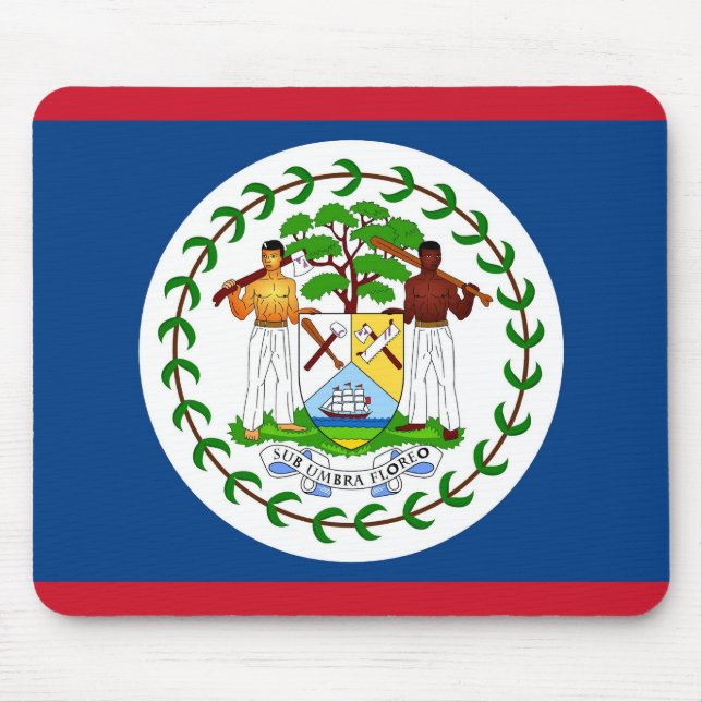 Alfombrilla De Ratón Almohadilla del ratón con bandera de Belice (Frente)