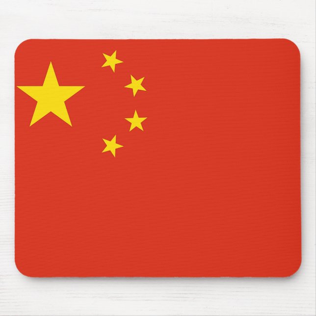 Alfombrilla De Ratón Almohadilla del ratón con bandera de China (Frente)