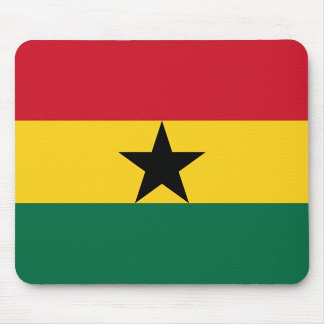 Alfombrilla De Ratón Almohadilla del ratón con bandera de Ghana (Frente)
