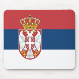 Alfombrilla De Ratón Almohadilla del ratón con bandera de Serbia