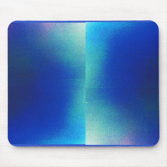 Alfombrilla De Ratón Almohadilla del ratón con diseño azul y turquesa (Frente)