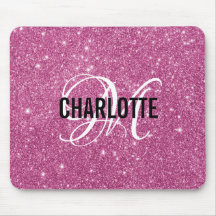 Almohadilla del ratón con el nombre del monograma 