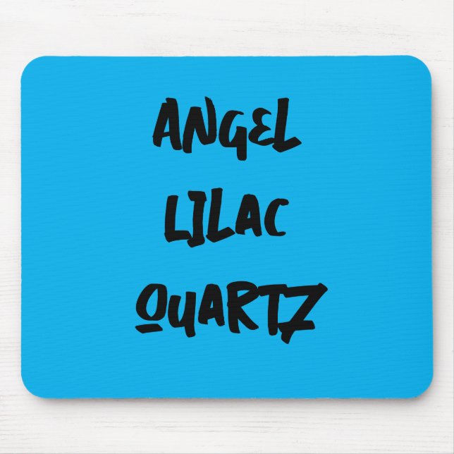 Alfombrilla De Ratón Almohadilla del ratón con nombre de custum azul (Frente)