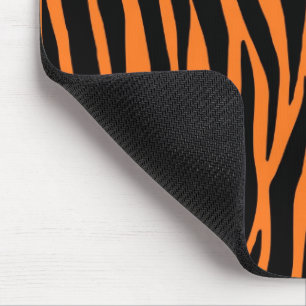 Alfombrilla De Ratón Almohadilla del ratón de cebra tigre / Naranja