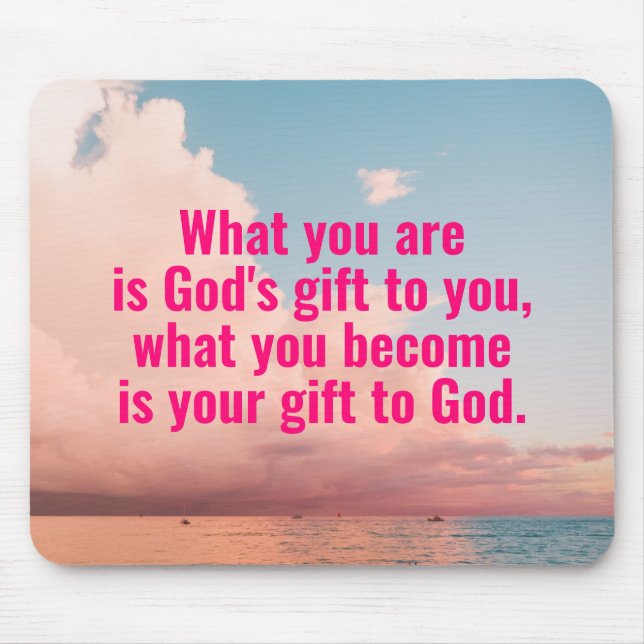 Alfombrilla De Ratón Almohadilla del ratón de cita católica (Frente)