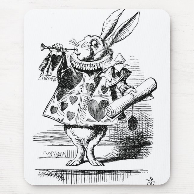 Alfombrilla De Ratón Almohadilla del ratón de conejo (Frente)