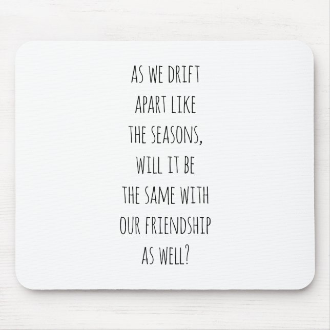 Alfombrilla De Ratón Almohadilla del ratón de Drift Apart (Frente)