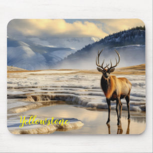 Alfombrilla De Ratón Almohadilla del ratón de Elk Yellowstone