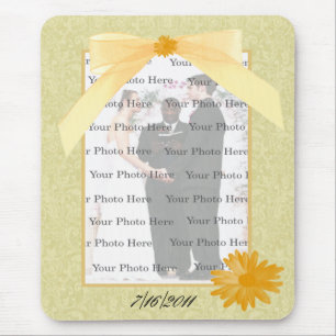 Alfombrilla De Ratón Almohadilla del ratón de flores amarillas